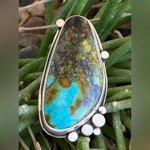 Tibetan Turquoise Sterling Ring